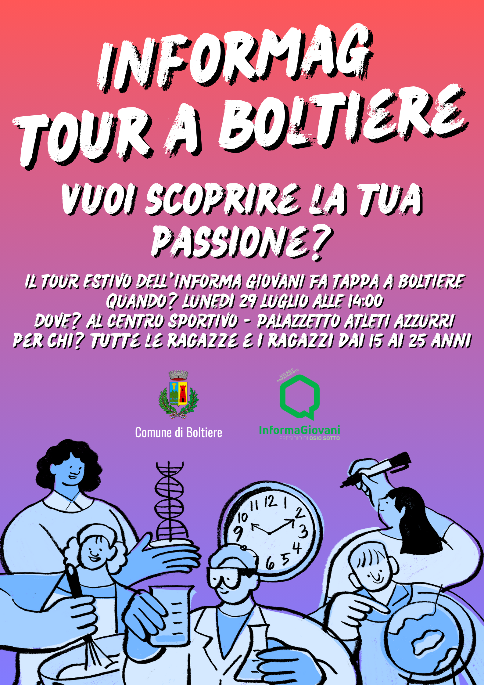 Il tour estivo dell'Informa Giovani fa tappa a Boltiere!